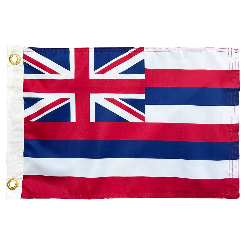 Amazon.co.jp: FRF FLAG ハワイ州旗 12 x 18インチ 両面ハワイ